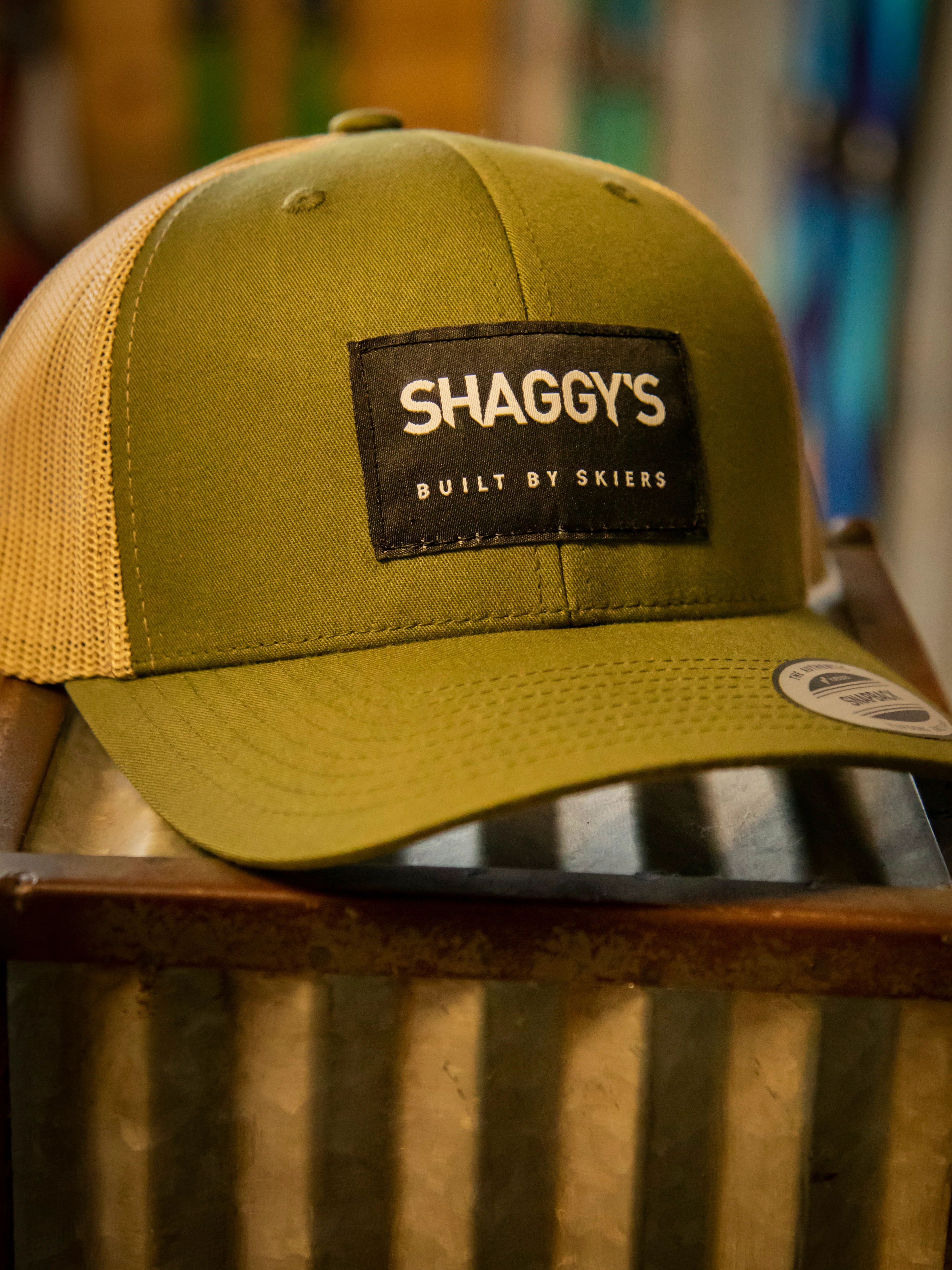 'Built By Skiers' Snapback Hat - Image 7