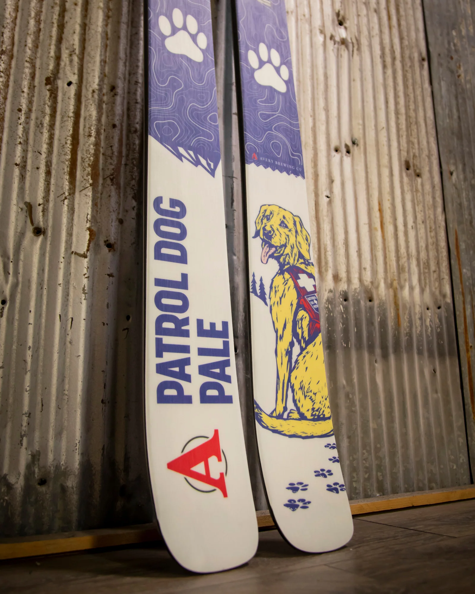 Limited Edition Avery Brewing Co. Patrol Dog Pale Ale Skis - Image 4