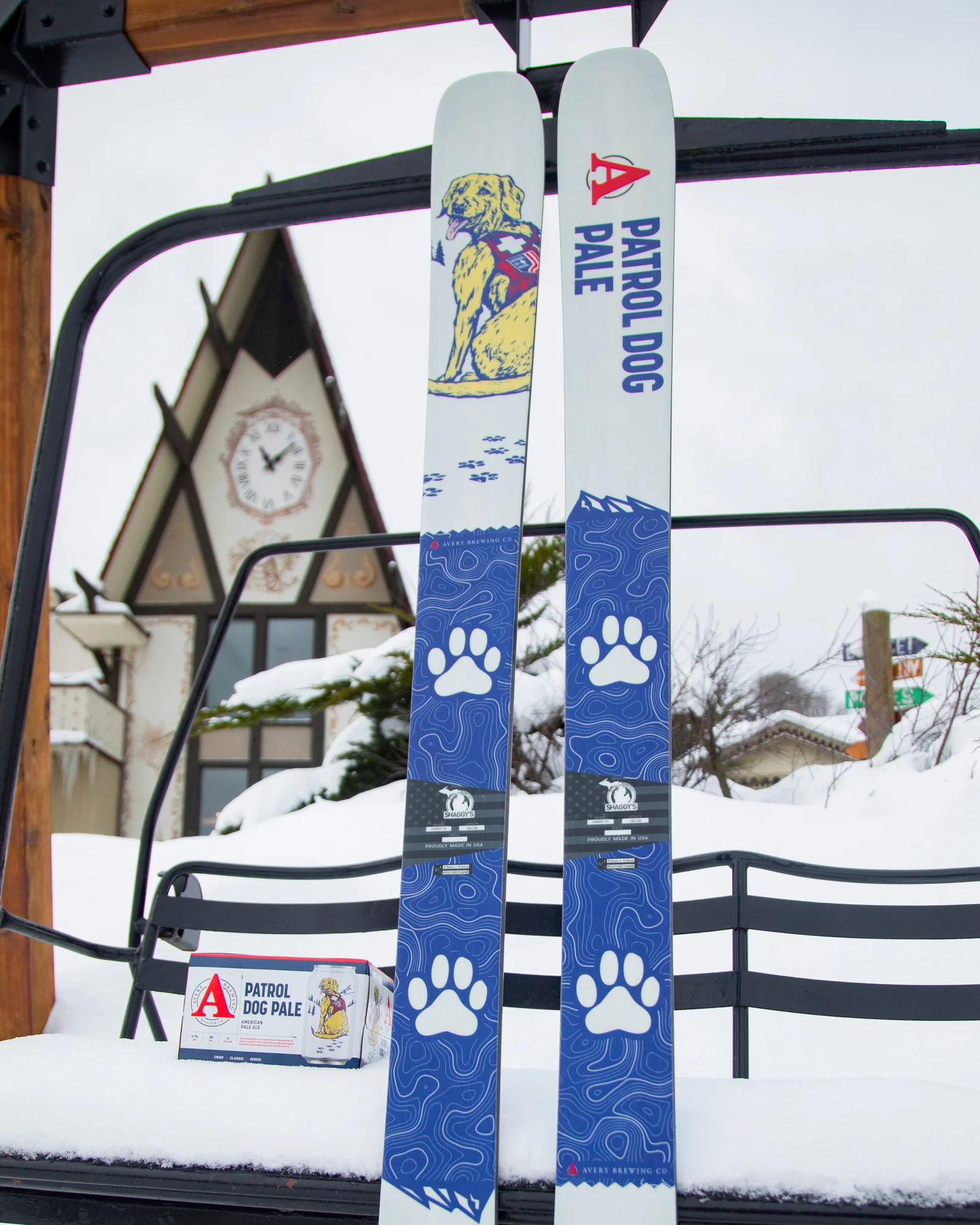 Limited Edition Avery Brewing Co. Patrol Dog Pale Ale Skis - Image 6
