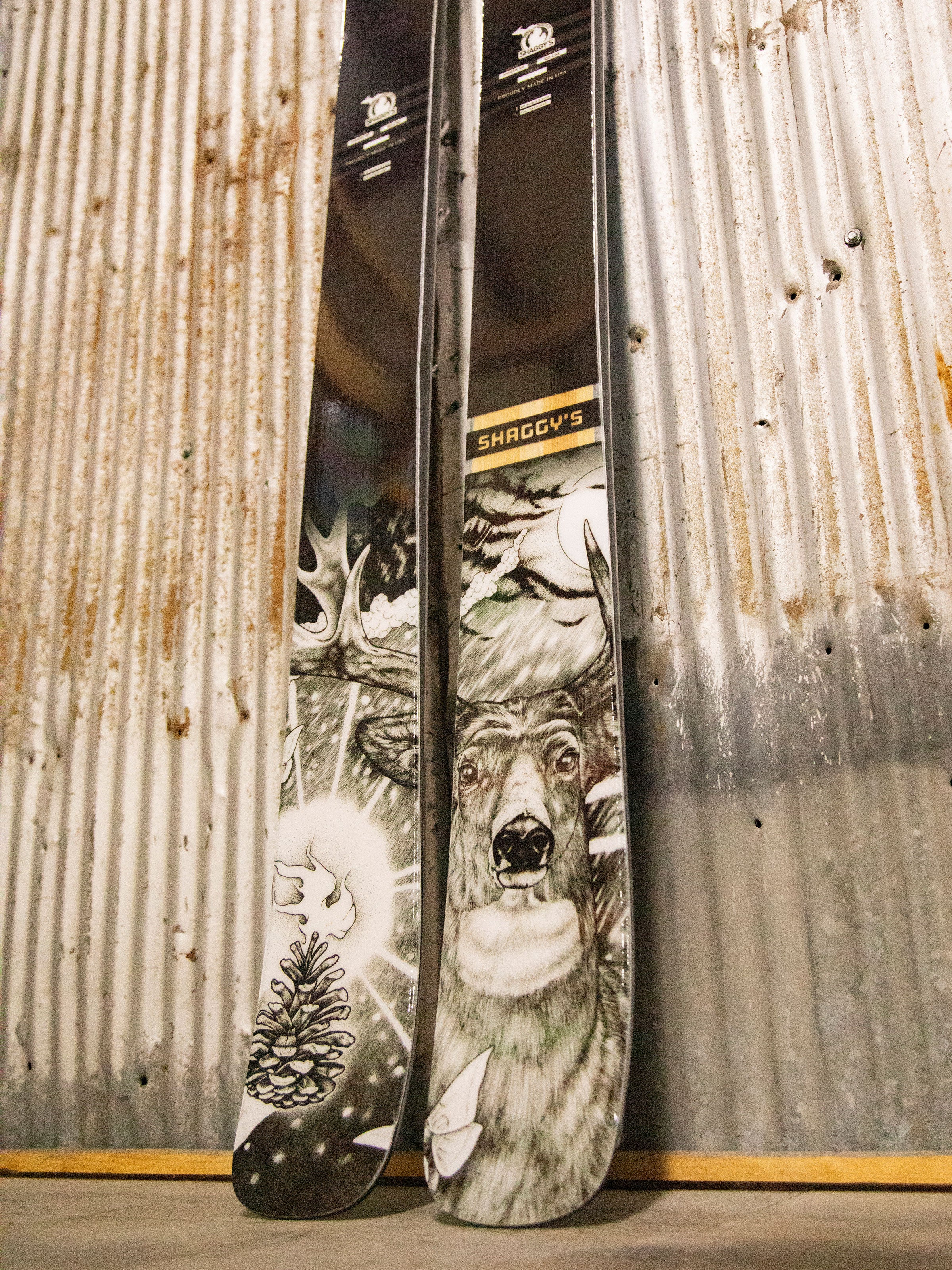 Limited Edition Wilderness Collection Skis - Whitetail Buck - Image 5