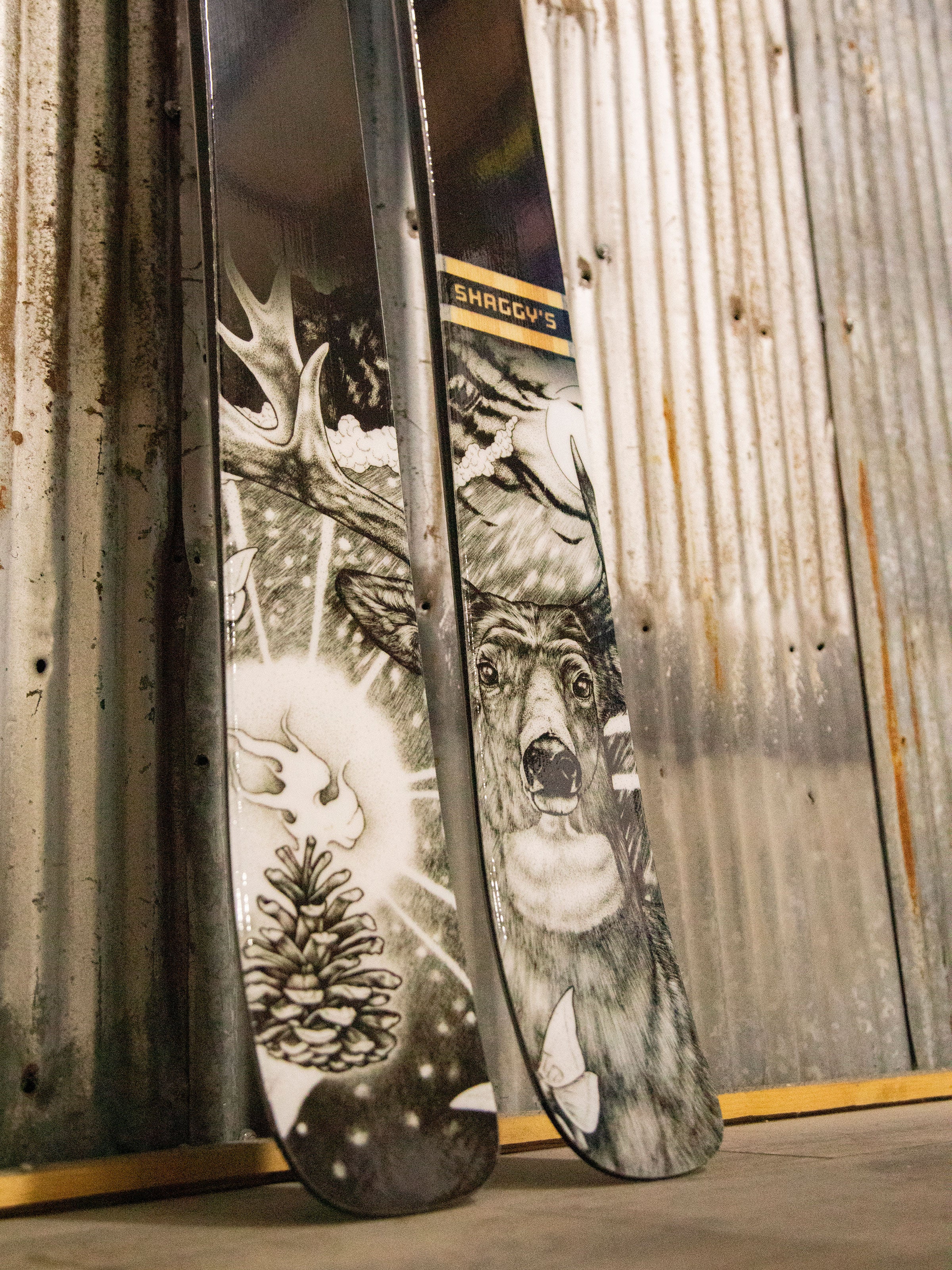 Limited Edition Wilderness Collection Skis - Whitetail Buck - Image 6