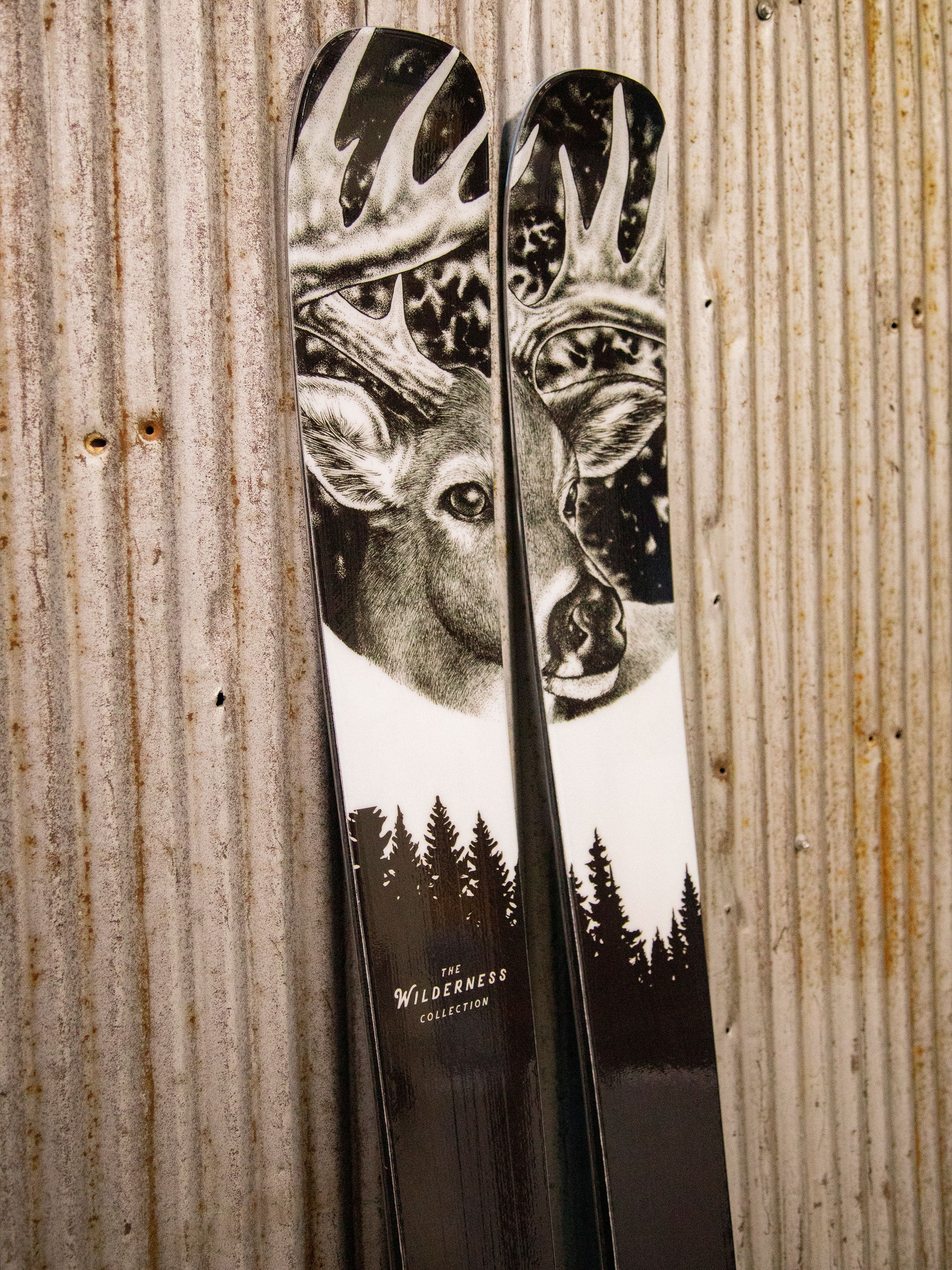 Limited Edition Wilderness Collection Skis - Whitetail Buck - Image 7