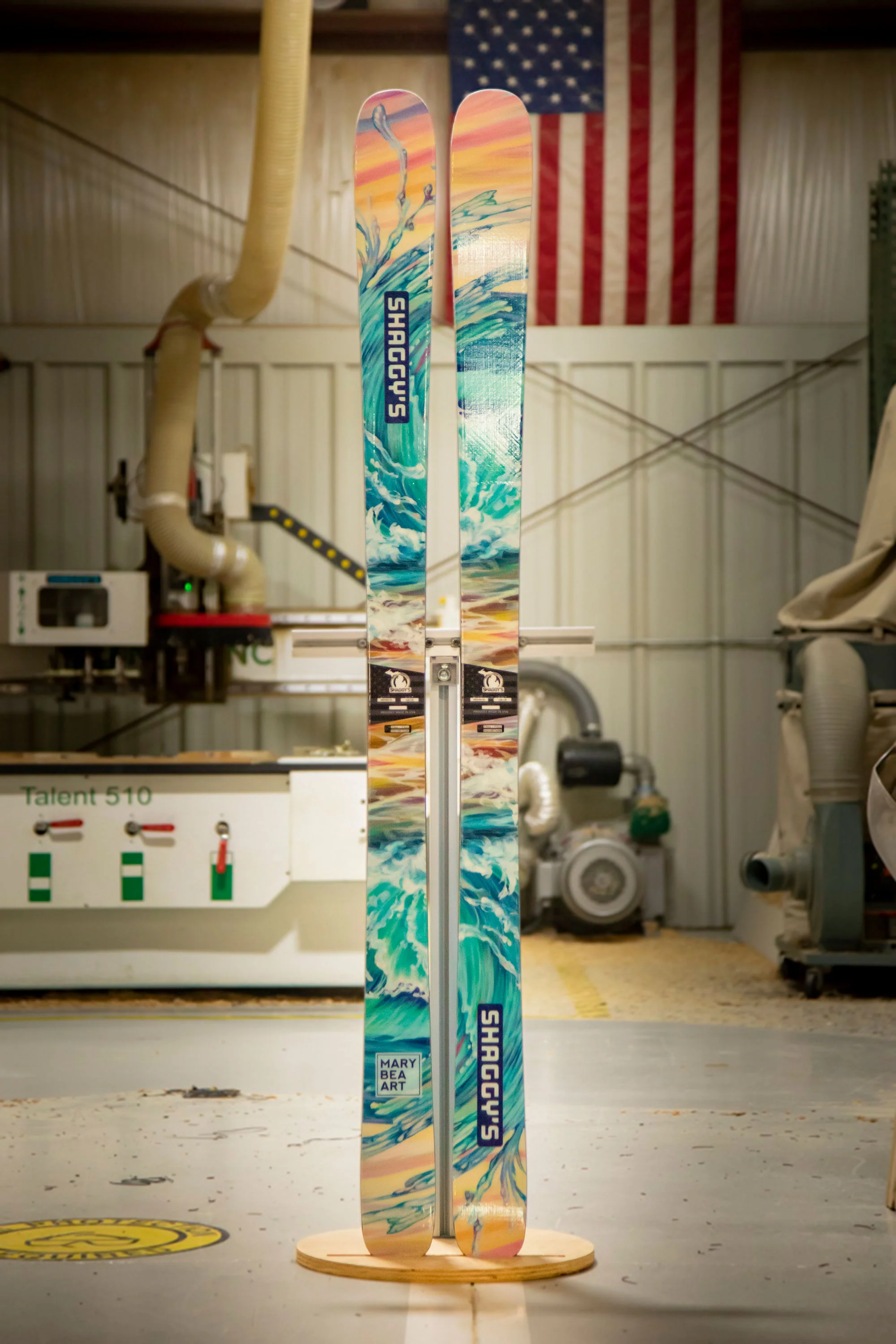 Mary Bea Summer Splash X Shaggy's Collab Skis