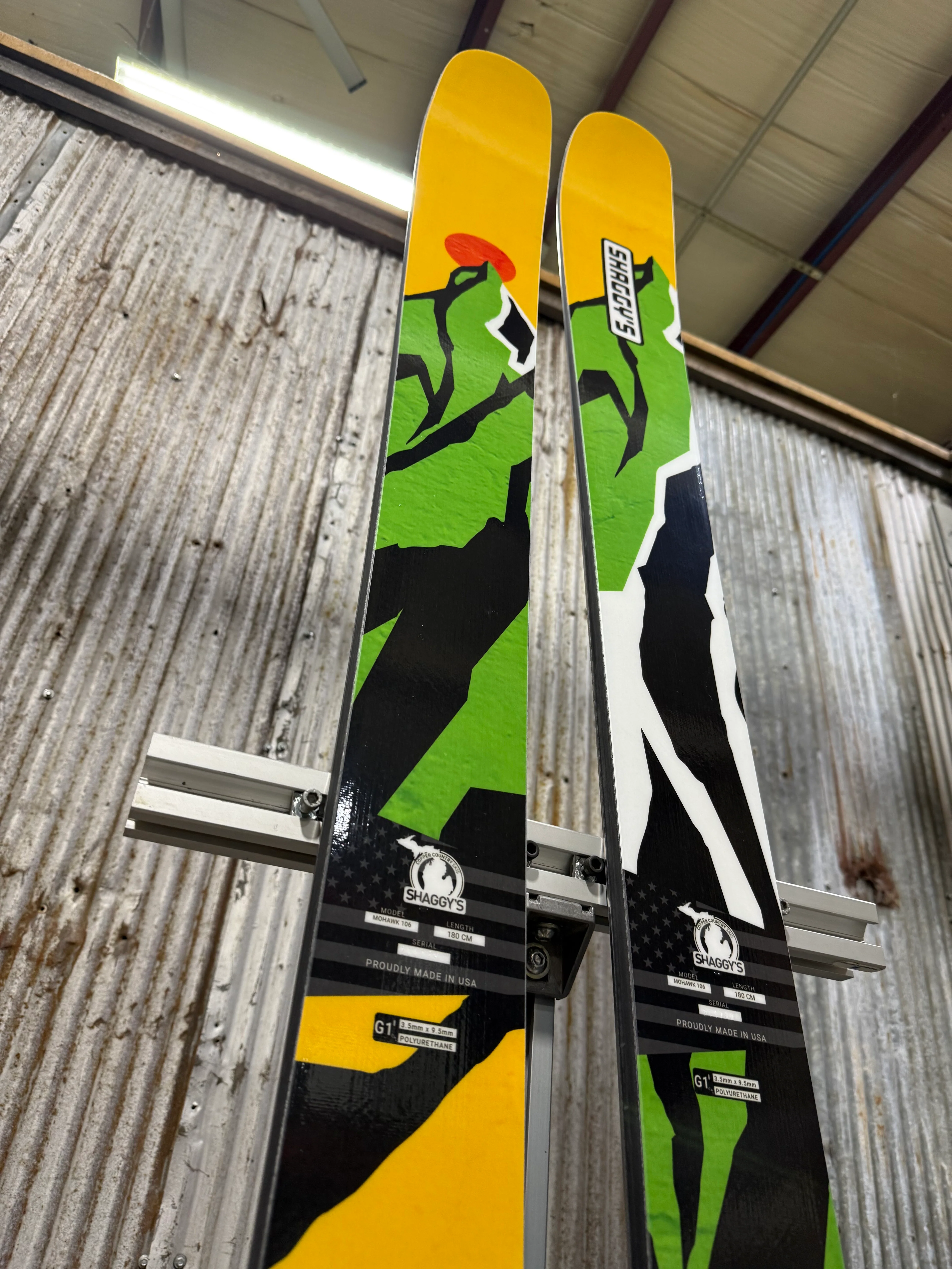 Mohawk 106 - 180 cm (Pre-Built) Yellow/Green Mtns - Image 6